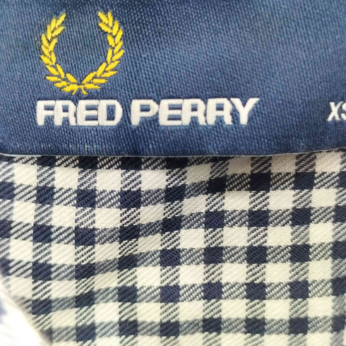 フレッドペリー FRED PERRY ワンポイント刺繍 ギンガムチェック柄 L/S BDシャツ メンズ  XS